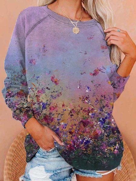 Long Sleeve Floral-Print Vintage Sweatshirt, Multicolor, Sweatshirts & Hoodies
Long Sleeve Floral-Print Vintage Sweatshirt, Multicolor, Sweatshirts & Hoodies