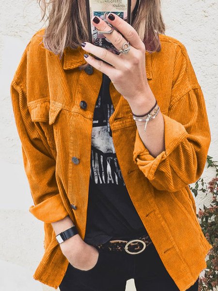 Maniche Lunghe Casuale Panelled SovracamicieVelluto a Coste, Giallo, Blouses & Shirts
Maniche Lunghe Casuale Panelled SovracamicieVelluto a Coste, Giallo, Blouses & Shirts