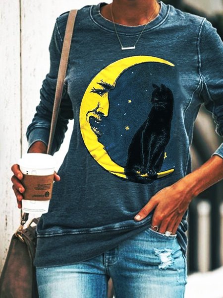Moon & Black Cat Women's Sweatshirt, Dark blue, Hoodies&Sweatshirts
Moon & Black Cat Women's Sweatshirt, Dark blue, Hoodies&Sweatshirts