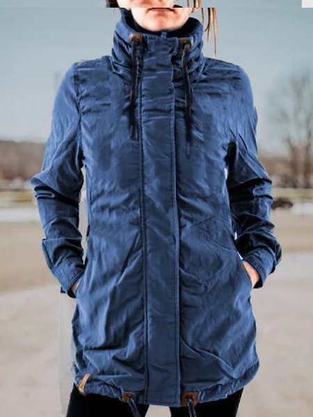 Blu Maniche Lunghe Dolcevita Giubbotto, Hoodies & Sweatshirts