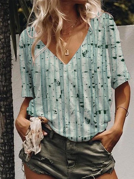 Abstract Tree Striped Graphic Casual Short Sleeve Tee, Green, T-shirts
Abstract Tree Striped Graphic Casual Short Sleeve Tee, Green, T-shirts