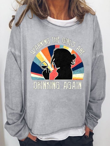 Warning The Girls Are Drinking Again Women's Sweatshirt, Grey, Hoodies&Sweatshirts
Warning The Girls Are Drinking Again Women's Sweatshirt, Grey, Hoodies&Sweatshirts