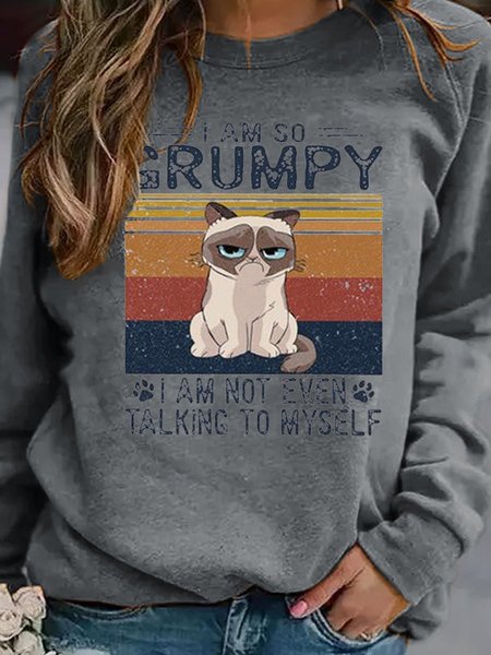 I AM SO GRUMPY Long Sleeve Shift Woman's Shirts & Tops, Gray, Hoodies&Sweatshirts
I AM SO GRUMPY Long Sleeve Shift Woman's Shirts & Tops, Gray, Hoodies&Sweatshirts