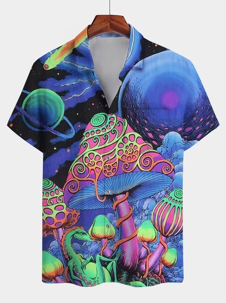 Cotton-Blend Shirts & Tops, As picture, Shirts