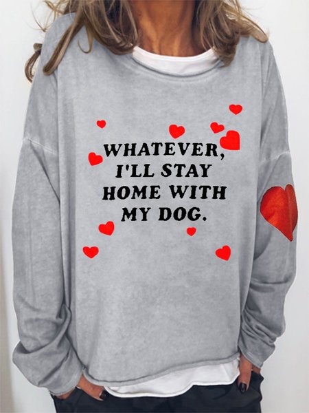 Whatever I'LL Stay Home With My Dog Women's Sweatshirt, Grey, Hoodies&Sweatshirts
Whatever I'LL Stay Home With My Dog Women's Sweatshirt, Grey, Hoodies&Sweatshirts