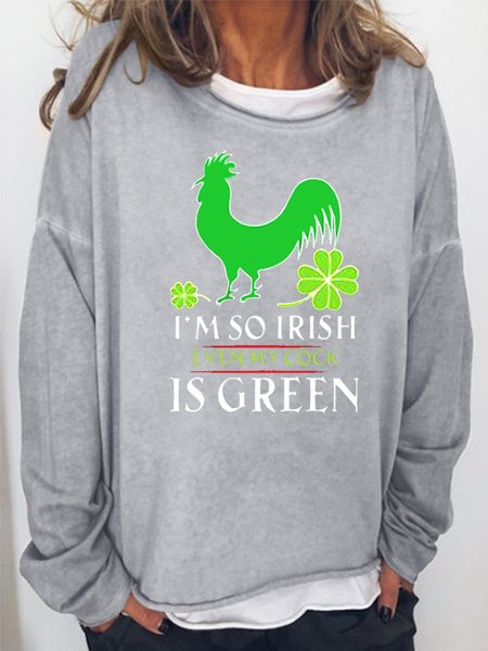 I'M So Irish Women's Sweatshirt, Grey, Hoodies&Sweatshirts