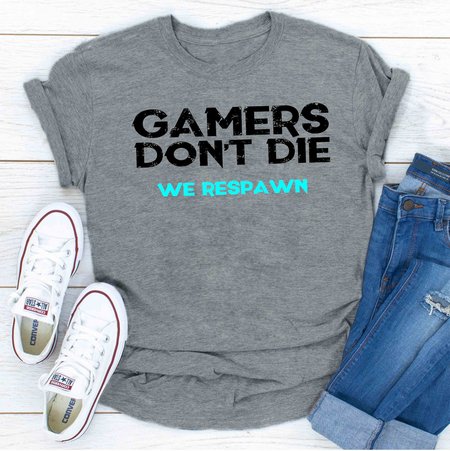 Gamers Don't Die Classic Women's T-shirt, Gray, T-shirts