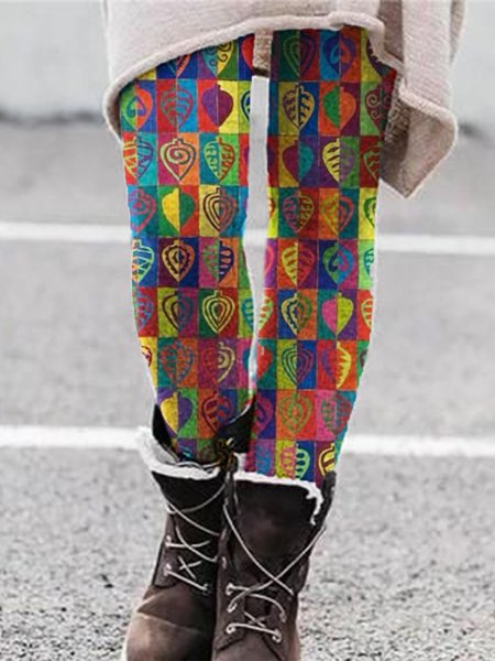 Casual Cotton-Blend Floral-Print Pants, Yellow, Pants