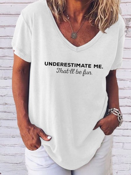 Underestimate Me Shirts, White, T-shirts
Underestimate Me Shirts, White, T-shirts