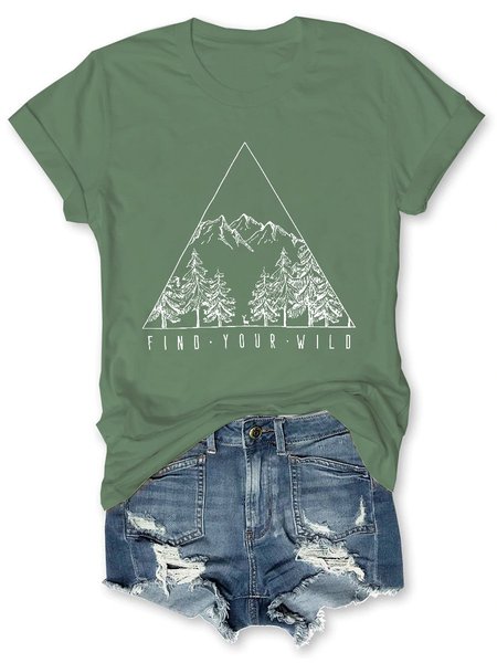 Find Your Wild Forest Graphic Tee, Army green, T-shirts