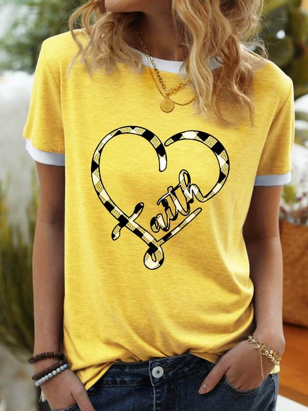 Love in Faith family Crew Neck Short Sleeve Casual Shirts & Tops, Yellow, T-shirts
Love in Faith family Crew Neck Short Sleeve Casual Shirts & Tops, Yellow, T-shirts