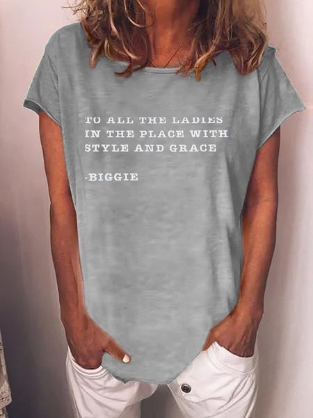 Biggie Tee, Gray, T-shirts