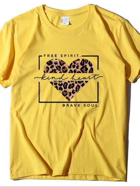 Short Sleeve Casual Shirts & Tops, Yellow, Tops