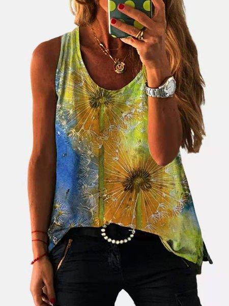 Women's Summer Plus Size Crew Neck Sleeveless Holiday Floral-Print Tank Top, Yellow, Tank Top
Women's Summer Plus Size Crew Neck Sleeveless Holiday Floral-Print Tank Top, Yellow, Tank Top