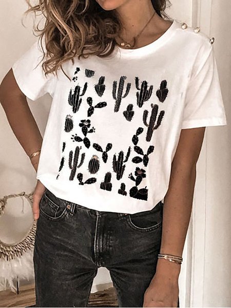 Short Sleeve Holiday T-shirt, White, T-Shirts