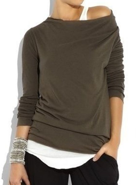 Vintage Tinta Unita Statement 3/4 Manica Casuale Top, Cachi, T-Shirts
Vintage Tinta Unita Statement 3/4 Manica Casuale Top, Cachi, T-Shirts
