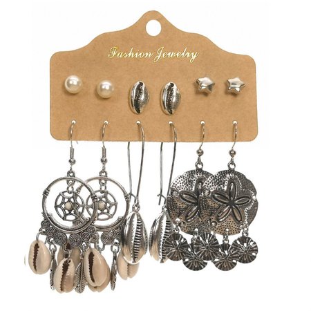 Arring set combo with hand-woven tassel flowers and Bohemian vintage leaf drop earrings with studs, Sets9, Earrings
Arring set combo with hand-woven tassel flowers and Bohemian vintage leaf drop earrings with studs, Sets9, Earrings