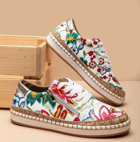Colorblock printed lace-up flat women casual shoes, Flower, Athletic & Casual Shoes
Colorblock printed lace-up flat women casual shoes, Flower, Athletic & Casual Shoes