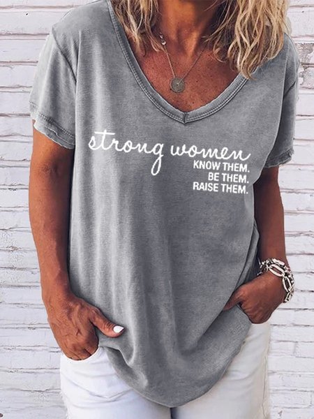 Strong Women Women's T-Shirt, Grey, T-shirts