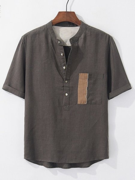 Men's Printed Patchwork National Style Short Sleeve Cotton Breathable Casual Loose Shirt, Coffee, Men's Floral shirt
Men's Printed Patchwork National Style Short Sleeve Cotton Breathable Casual Loose Shirt, Coffee, Men's Floral shirt