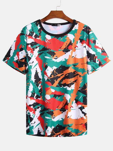 Mens Graffiti Printed O Neck Short Sleeve Loose Casual T-Shirts, Multicolor, Men's t-shirts
Mens Graffiti Printed O Neck Short Sleeve Loose Casual T-Shirts, Multicolor, Men's t-shirts