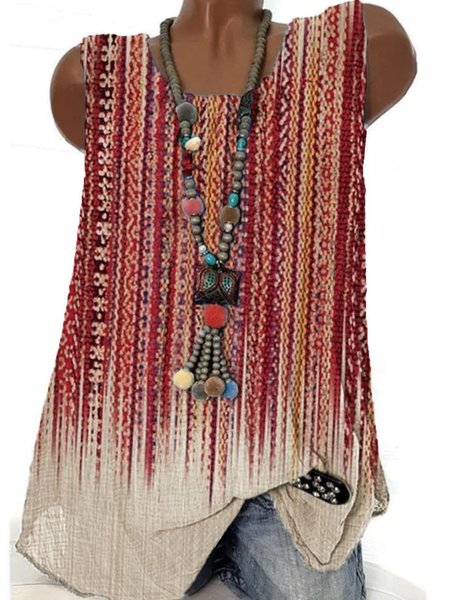 Paisley Sleeveless Printed Polyester Crew Neck Vintage Summer Red Top, Tank Tops & Camis
Paisley Sleeveless Printed Polyester Crew Neck Vintage Summer Red Top, Tank Tops & Camis