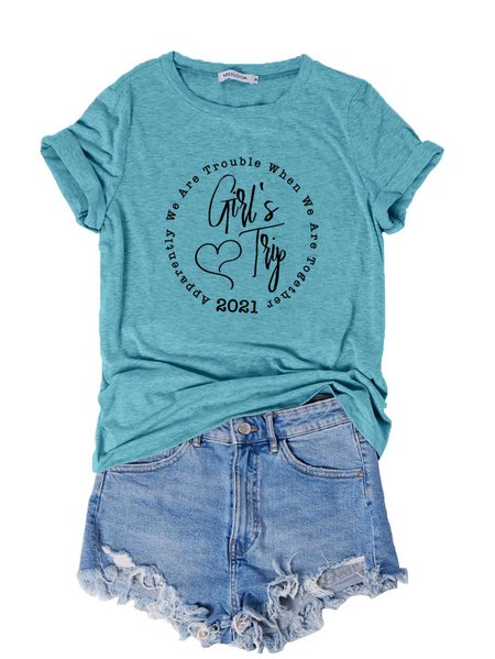 Girls Trip 2021 Shirt, Turquoise, T-Shirts