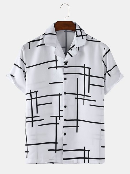 Mens Cotton Irregular Line Print Plain Loose Thin Short Sleeve Shirts, White, Shirts
Mens Cotton Irregular Line Print Plain Loose Thin Short Sleeve Shirts, White, Shirts