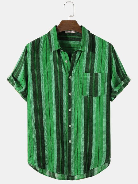 Mens Retro Stripe Chest Pocket Casual Short Sleeve Shirts, Green, Men's Floral shirt
Mens Retro Stripe Chest Pocket Casual Short Sleeve Shirts, Green, Men's Floral shirt
