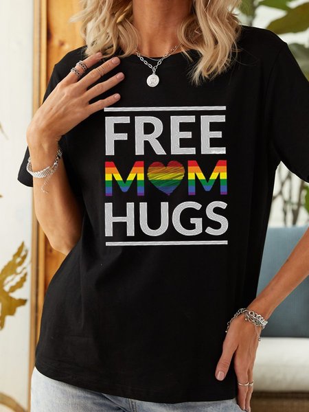 Free Mom Hugs Women's T-Shirt, Black, T-shirts