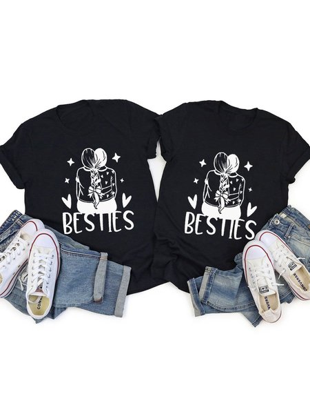 Best Friend T-shirts, Black, Sister T-shirts