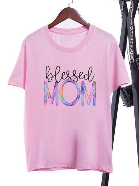 Vintage Mom Letter Printed Plus Size Short Sleeves Crew Neck Casual Tops, Pink, Printed T-shirts
Vintage Mom Letter Printed Plus Size Short Sleeves Crew Neck Casual Tops, Pink, Printed T-shirts