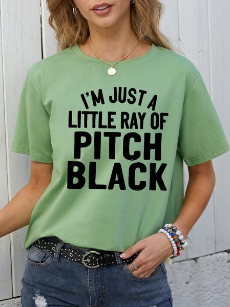 I’m Just A Little Ray Of Pitch Black Women's round neck T-shirt, Army green, T-shirts
I’m Just A Little Ray Of Pitch Black Women's round neck T-shirt, Army green, T-shirts