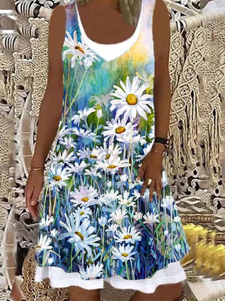 Holiday Crew Neck Knitting Dress, As picture, Dresses