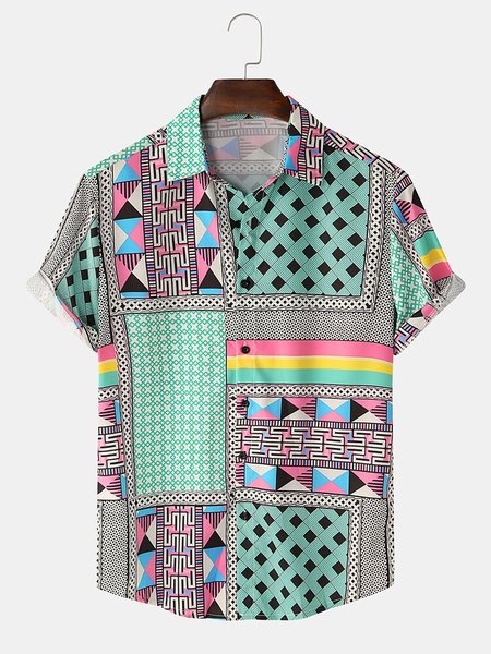 Mens Ethnic Printed Light Casual Short Sleeve Shirts, Color, Short Sleeves Shirts
Mens Ethnic Printed Light Casual Short Sleeve Shirts, Color, Short Sleeves Shirts