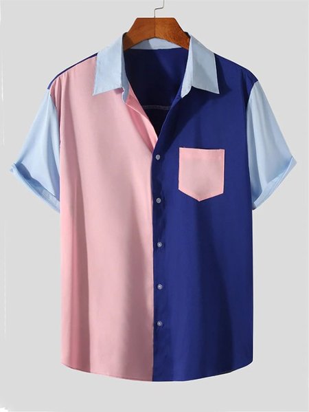 Men's National Style Short Sleeve Casual Loose Shirt, Blue, Men's Floral shirt
Men's National Style Short Sleeve Casual Loose Shirt, Blue, Men's Floral shirt