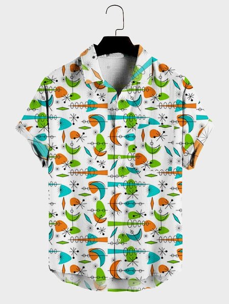 Mens Graphic Print Pocket Lapel Casual Loose Short Sleeve Hawaiian Shirt, White, Men's shirts
Mens Graphic Print Pocket Lapel Casual Loose Short Sleeve Hawaiian Shirt, White, Men's shirts