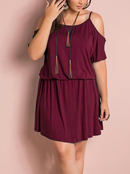 Cold Shoulder Knitted Shift Holiday Knitting Dress, Wine red, Casual Dresses
Cold Shoulder Knitted Shift Holiday Knitting Dress, Wine red, Casual Dresses