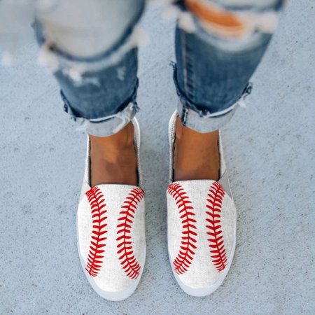 Flat Heel Athletic & Casual Shoes, White, Athletic & Casual Shoes