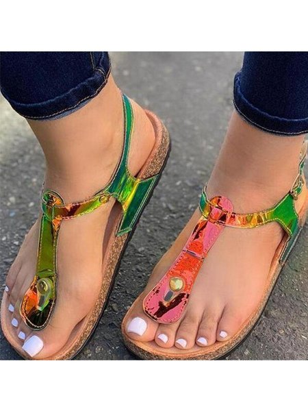 Holiday Sandals, Green, Sandals