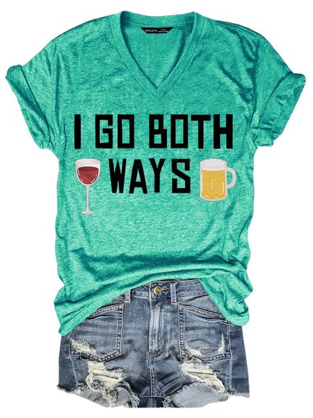 I Go Both Ways Women's T-Shirt, Grass green, T-shirts