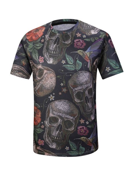 Shirt Collar Casual Shirts & Tops, Color2, Men's t-shirts
