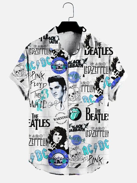 Mens Rock and Roll Hippie Print Pocket Lapel Casual Loose Short Sleeve Hawaiian Shirt, Blue, Shirts
Mens Rock and Roll Hippie Print Pocket Lapel Casual Loose Short Sleeve Hawaiian Shirt, Blue, Shirts
