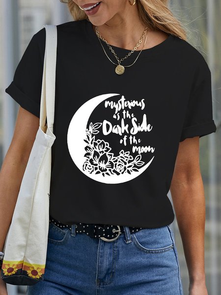 Mysterious as the Dark Side of the Moon Shirt, Black, T-shirts