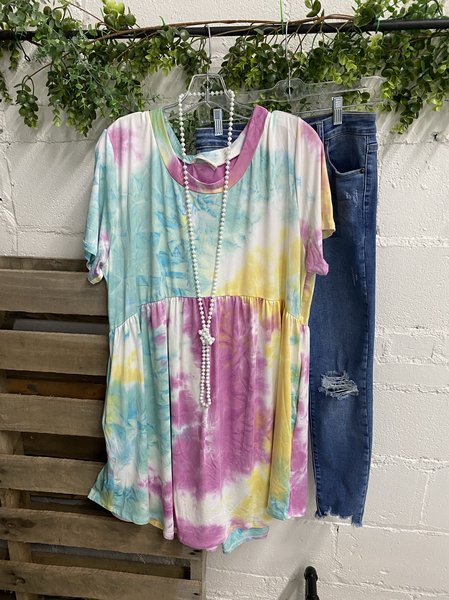 Casual Short Sleeve Shirts & Tops, Blue, T-shirts