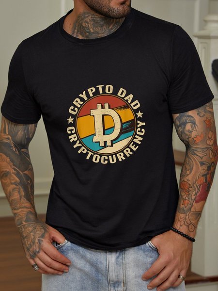 Cryptocurrengy Crypto Dad Father's Day Gift Cotton Men's T-shirt, Black, T-shirts
Cryptocurrengy Crypto Dad Father's Day Gift Cotton Men's T-shirt, Black, T-shirts