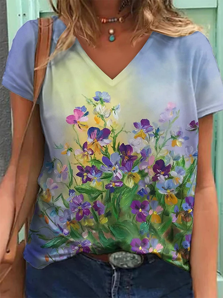 Maniche Corte Vacanza Misto Cotone Stampato Floreale Top, Multicolore, Blouses & Shirts
Maniche Corte Vacanza Misto Cotone Stampato Floreale Top, Multicolore, Blouses & Shirts