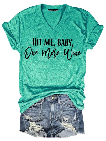 One More Wine Women's T-Shirt, Grass green, T-shirts