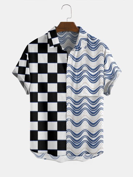 Printed Shirts & Tops, As picture, Men's Floral shirt