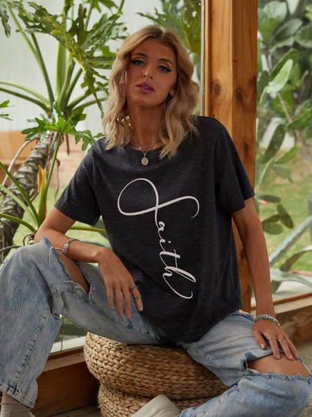 Faith Women Tee, Black, T-shirts